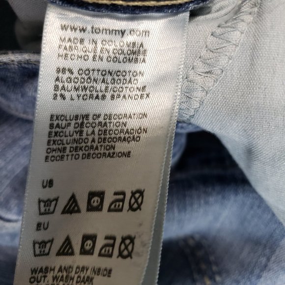 Tommy Hilfiger 8 30x24 Spirit Crop Medium Wash Jeans - Picture 5 of 9